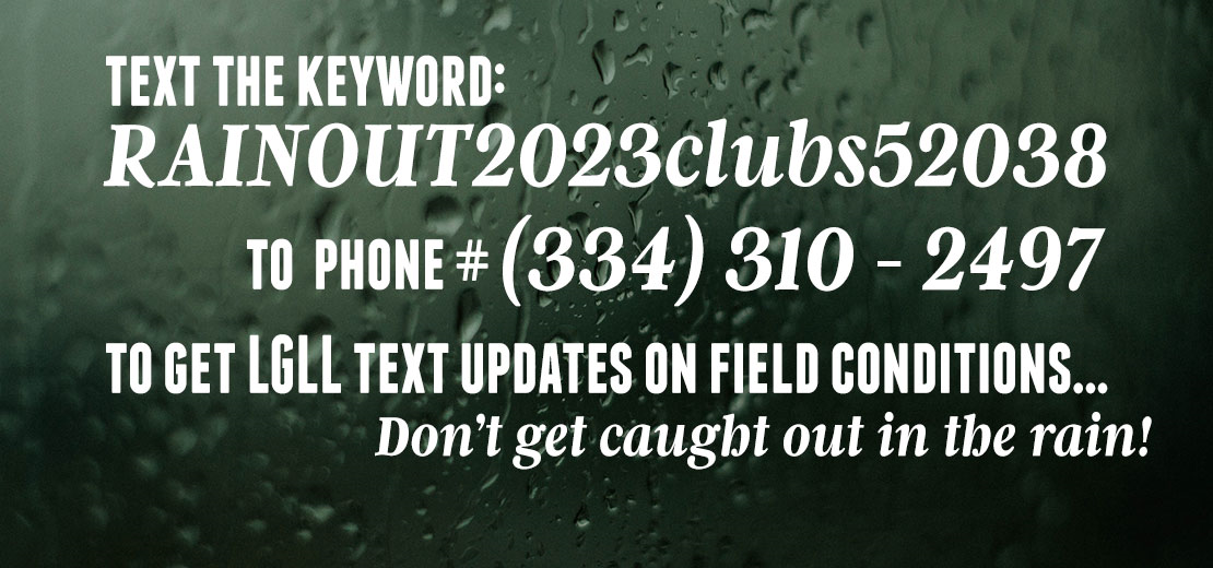 Rain Out Text Line